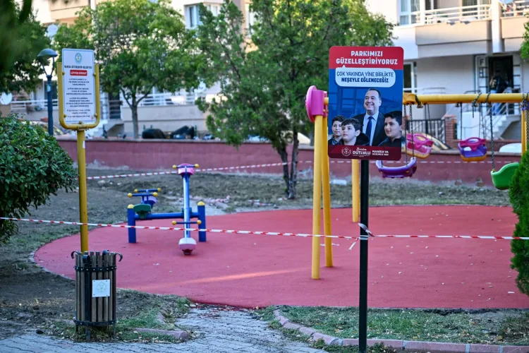 Manisa’da Parklar Yenileniyor: Güvenli Zeminler!