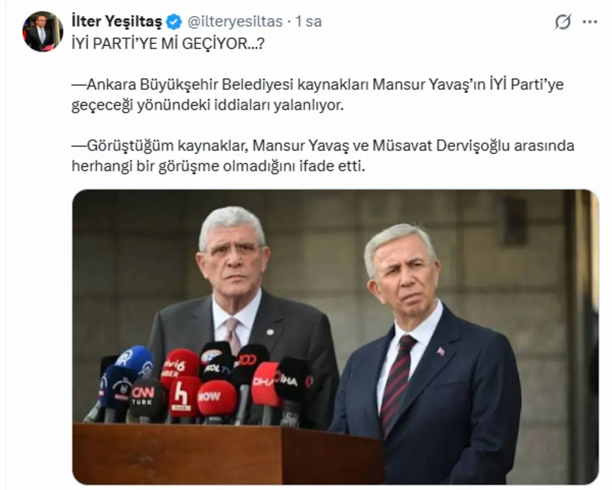 Mansur Yavaş için İYİ Parti iddiası! Açıklama geldi 3