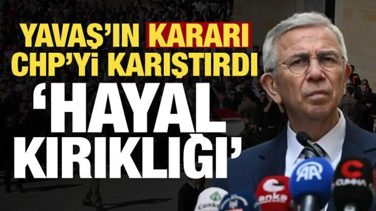 Mansur Yavaş’tan CHP’ye büyük hayal kırıklığı!