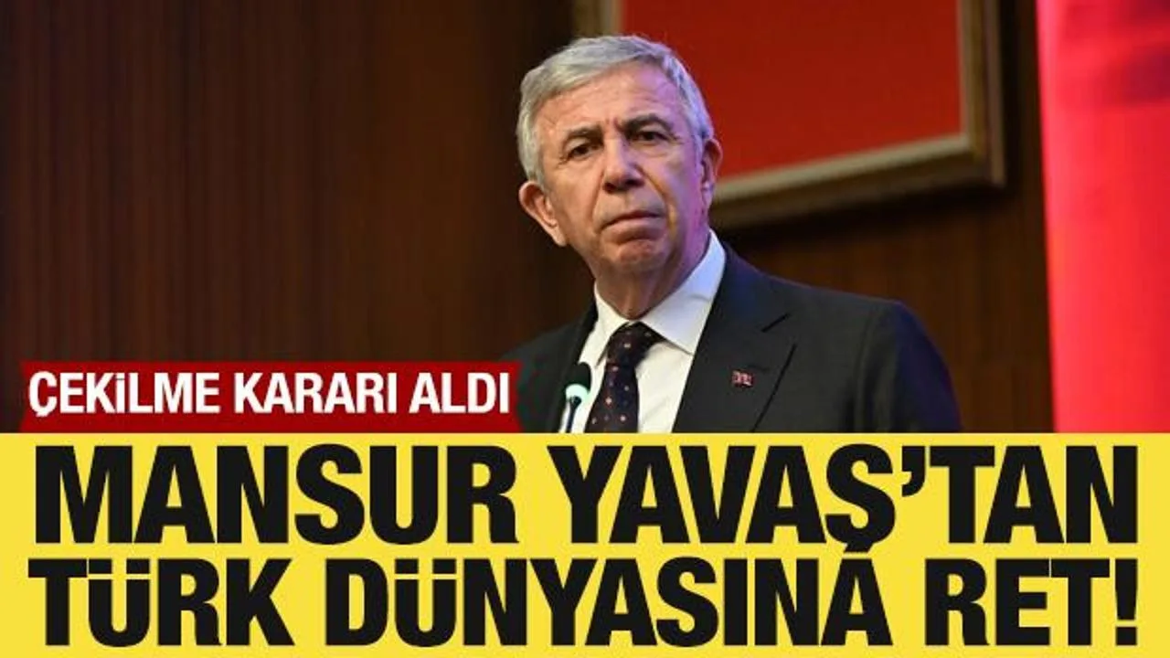 Mansur Yavaş’tan TDBB’ye İstifa Şoku!