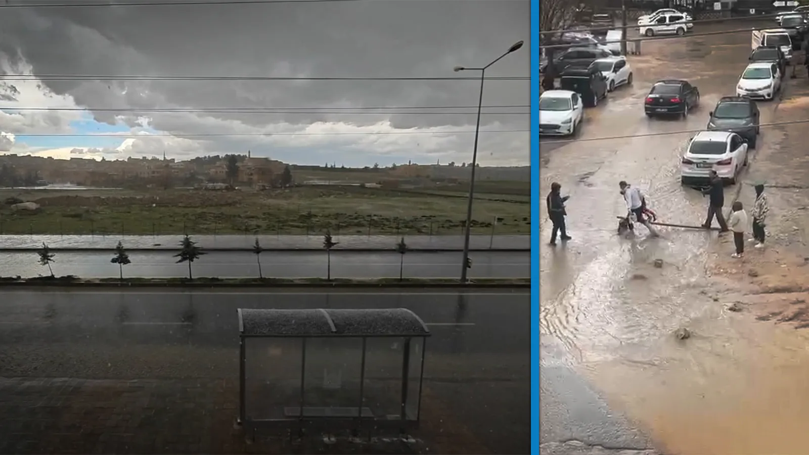 Mardin’de Sağanak: Sokaklar Göl Oldu!