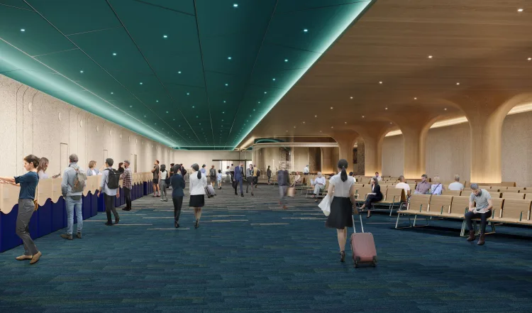 Marina Bay Cruise Centre Check-in Alanı