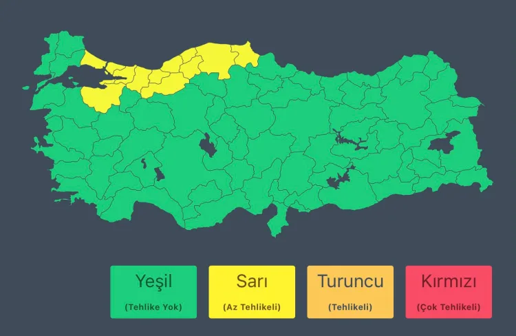Marmara’da Kuvvetli Sağanak Uyarısı!