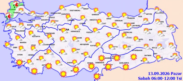 Marmara ve Batı Karadeniz’e Sağanak Yağış Uyarısı!