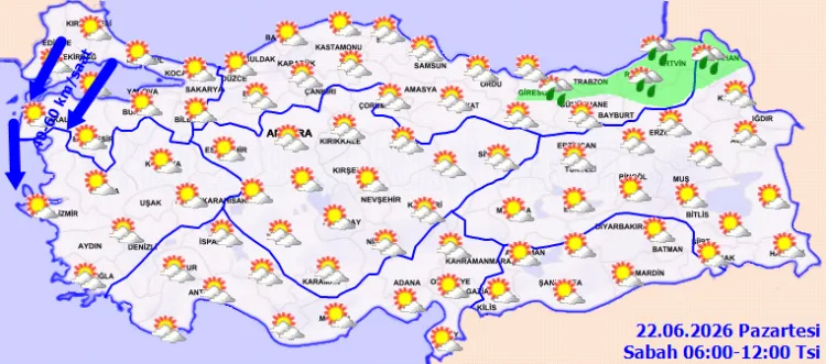 Marmara ve Ege’de Kuvvetli Rüzgar Uyarısı!