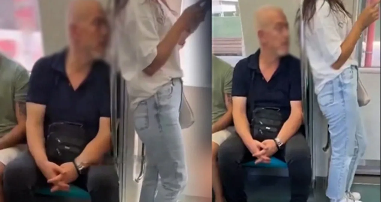 Marmaray’da Şok Olay: Genç Kızın Saçını Kokladı!