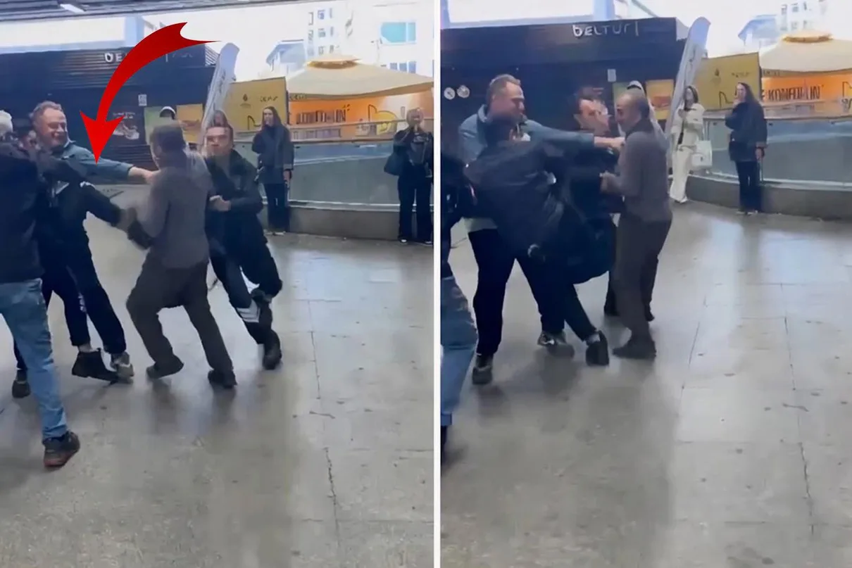 Mecidiyeköy Metrobüs Durağında Çıkan Kavga Kamerada
