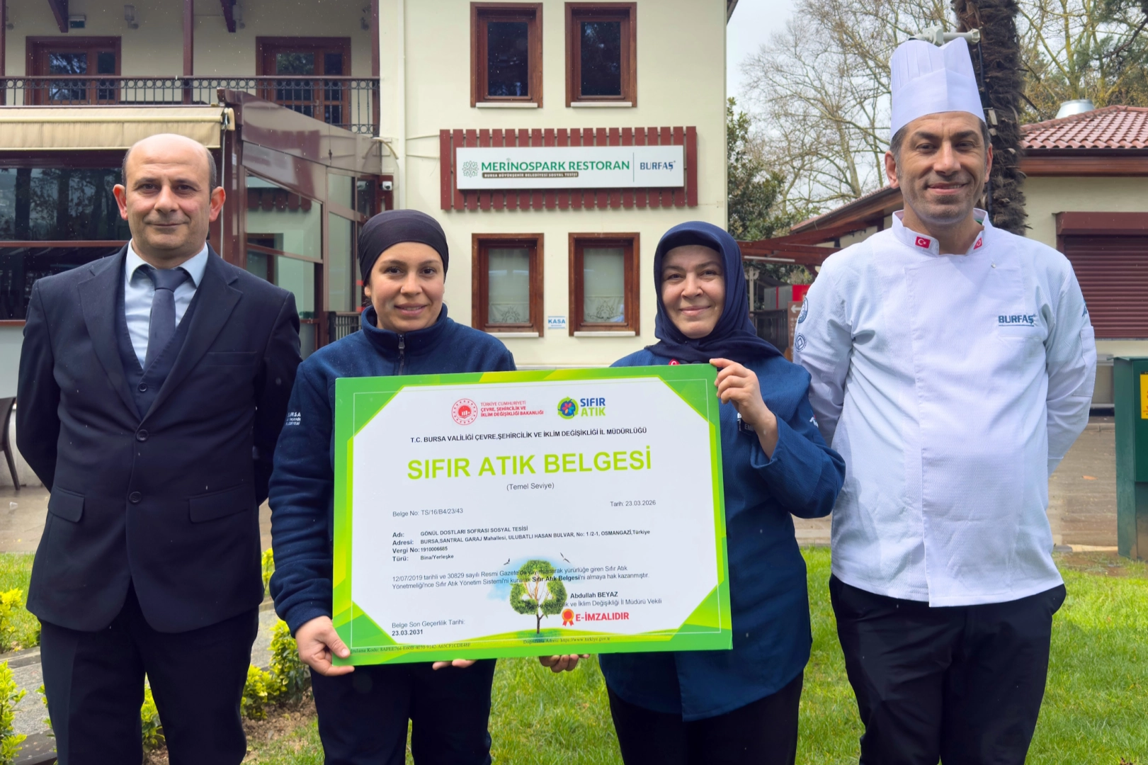 Merinospark’tan Sıfır Atık Belgesiyle Örnek Proje
