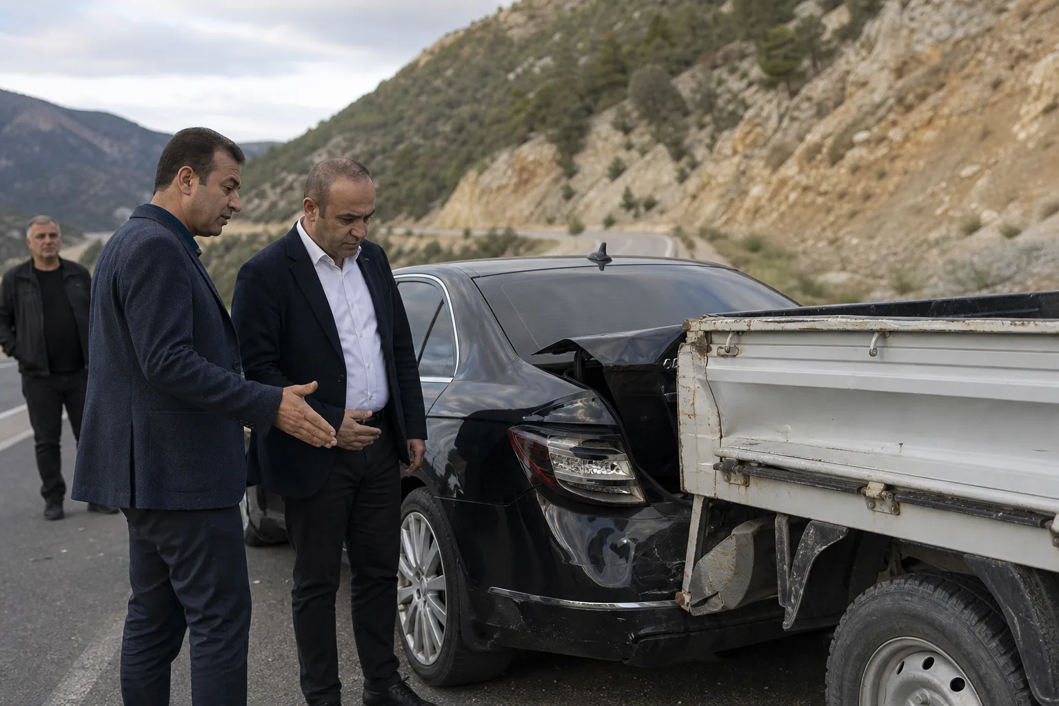 Mersin’de Başkan Önge’nin Araç Kazasında Yaralanan Yok