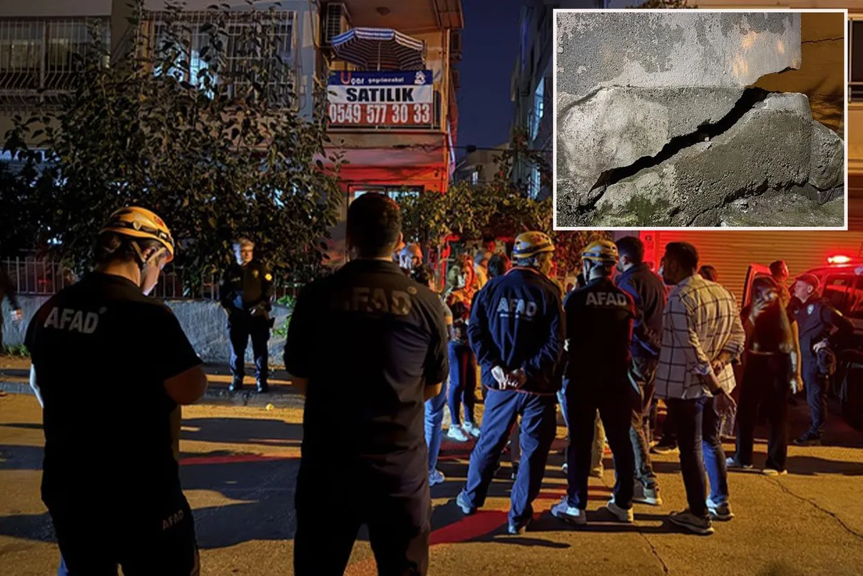 Mersin’de Çatlaklar Nedeniyle 40 Kişi Tahliye Edildi