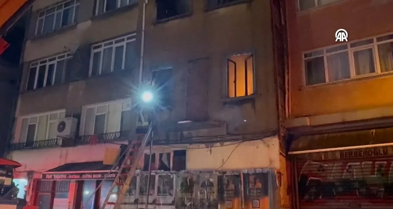 Metruk Binada Yangın: Bir Yaralı Hastaneye Kaldırıldı