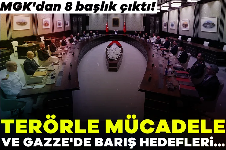 MGK Toplantısında Terörle Mücadele ve Barış Vurgusu