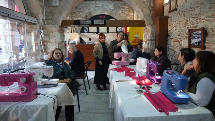 Milas’ta Kadınlar Dikiş Atölyesinde Buluştu