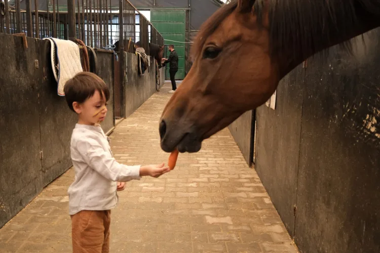 Miniklerin Atlarla Hayvanları Koruma Günü Coşkusu