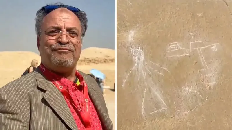 Mısır’da Piramide Çizim Yapan Rehber Gözaltında!
