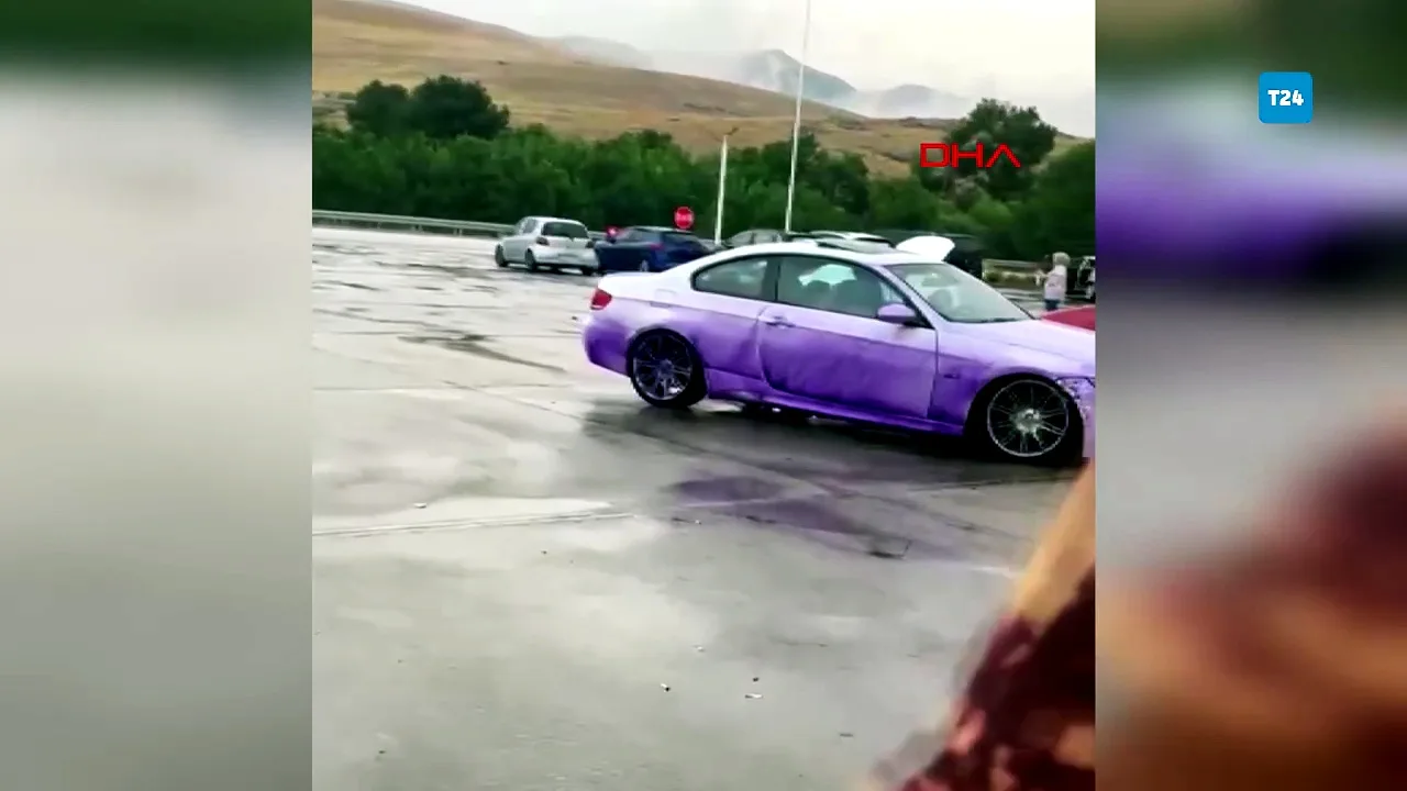 Mora Boyanan Araçlar Sürücüleri Çıldırttı!