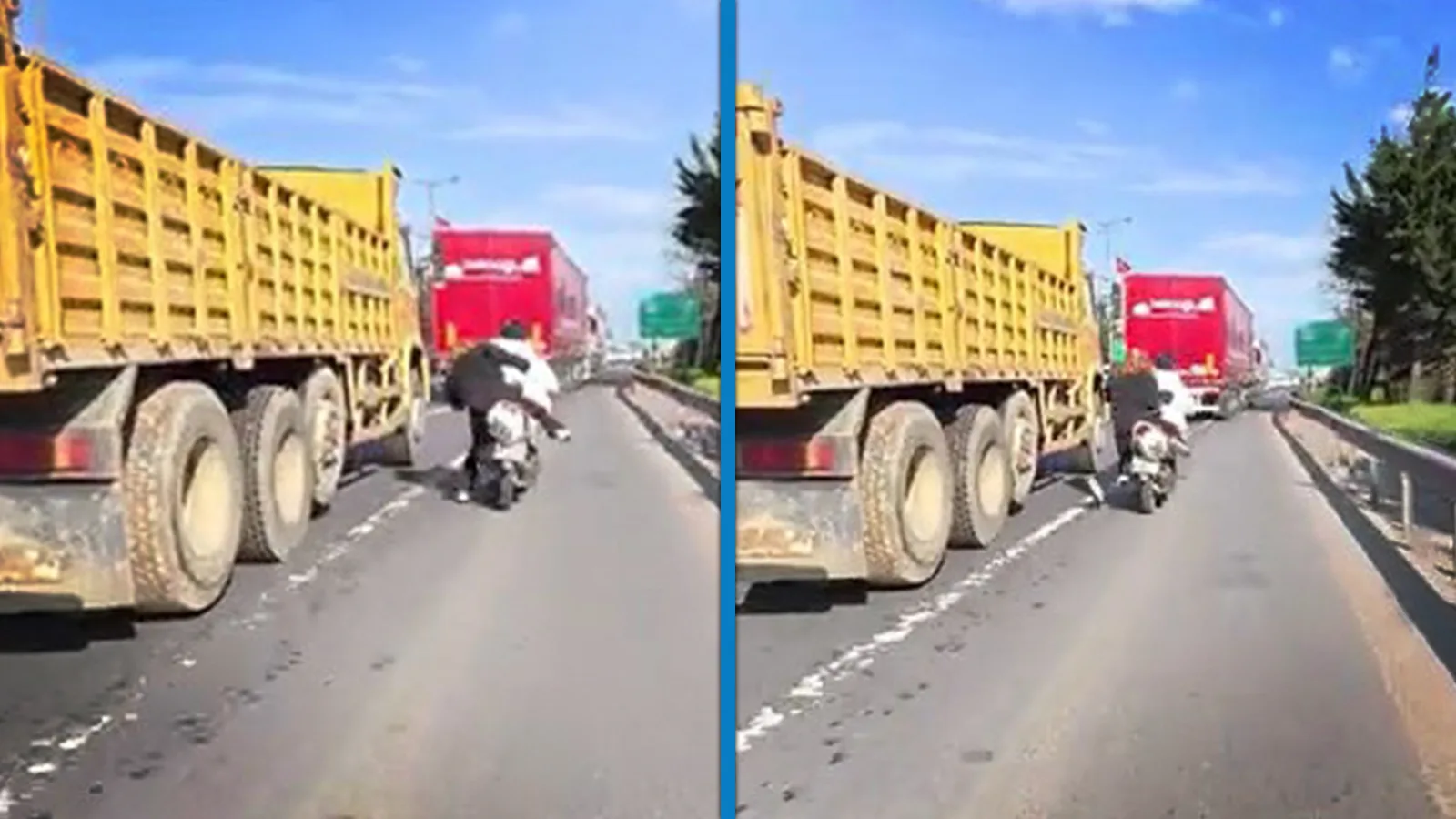 Motosiklet Kavgası: Kadın Son Anda Kurtuldu!
