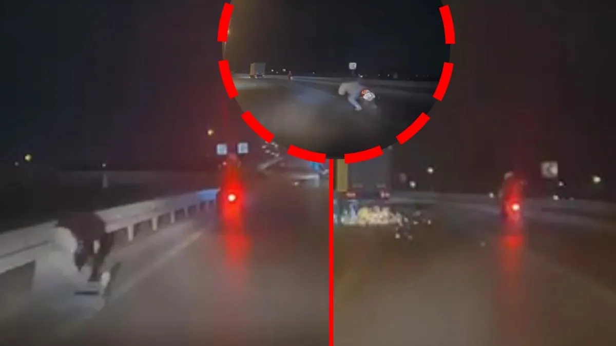 Motosiklet Kazasında Sürücü Yola Savruldu!