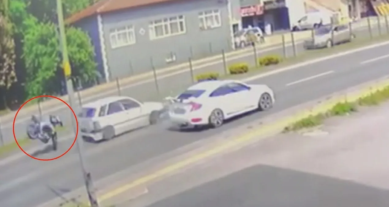 Motosiklet Takla Attı: Yaralı Sürücü Hastaneye!