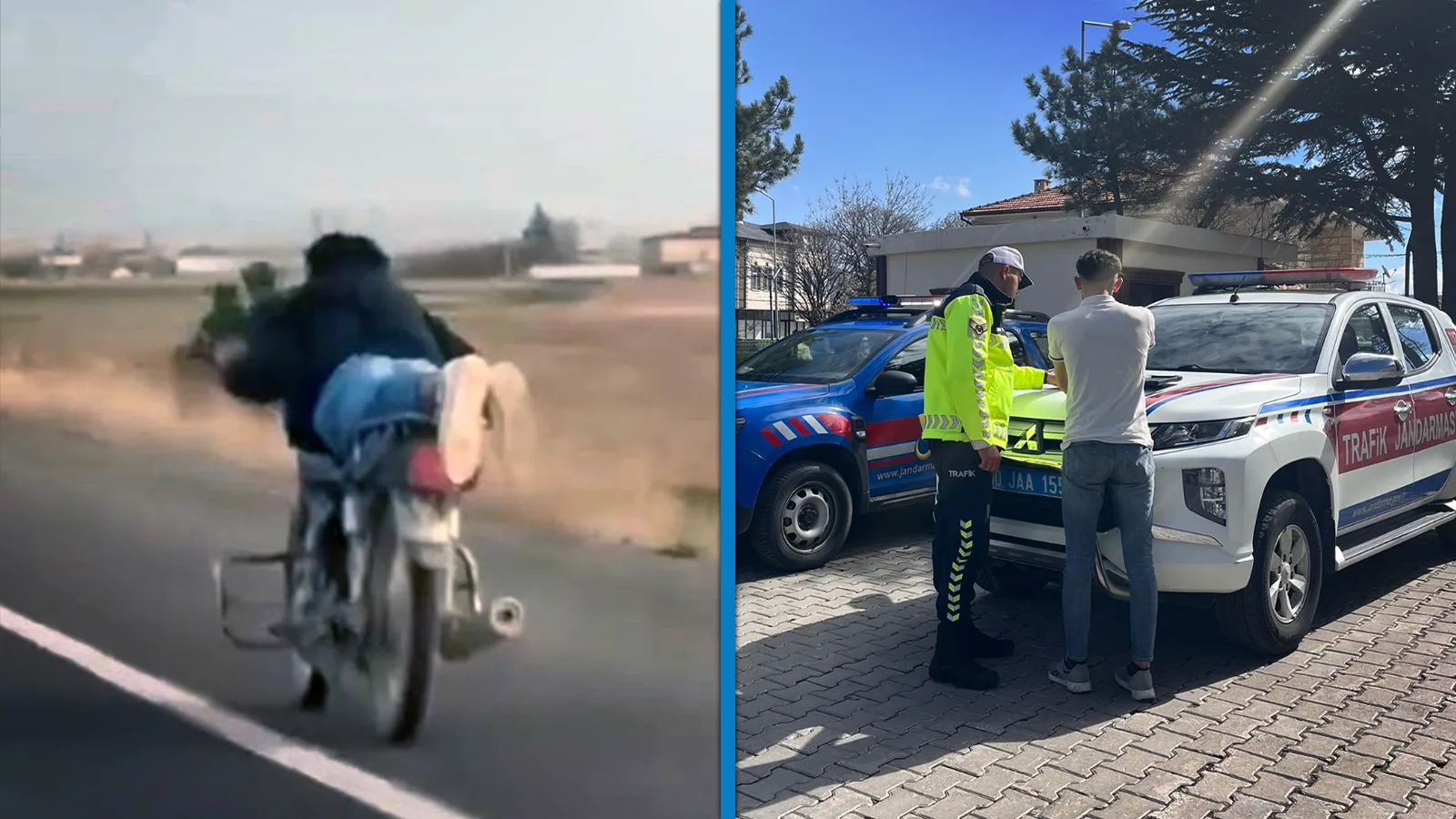 Motosikletle Yüzüstü Sürüşe 88 Bin TL Ceza!