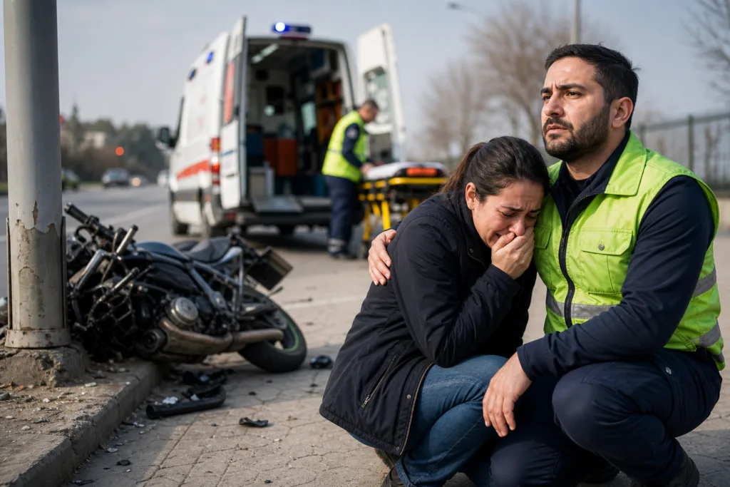 Mudanya’da Motosiklet Kazası: Belediye Personeli Hayatını Kaybetti