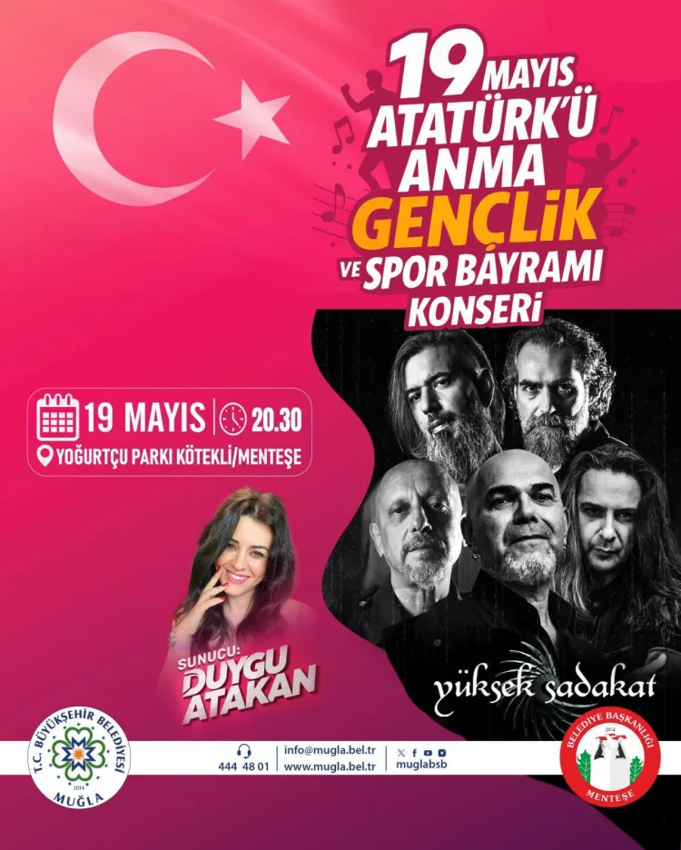 Muğla’da 19 Mayıs Coşkusu Konserlerle Yaşanacak!