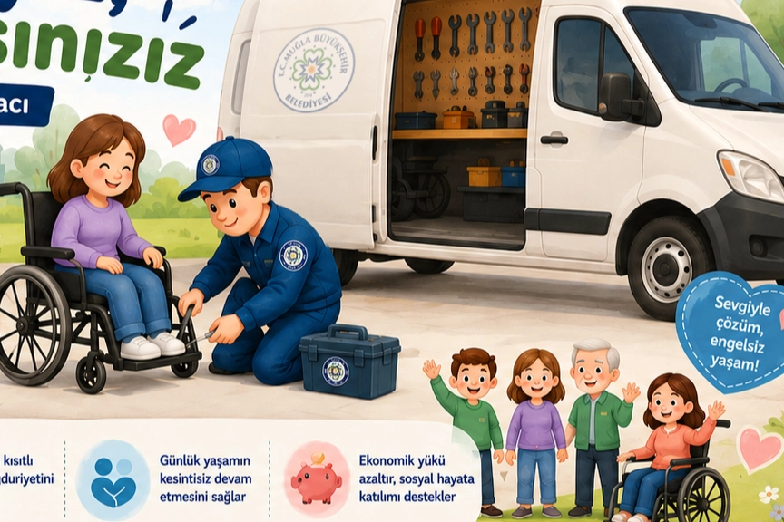 Muğla’da Engellilere Mobil Sandalye Tamir Hizmeti
