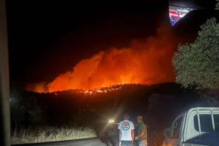Muğla’da Orman Yangınına Müdahale Devam Ediyor