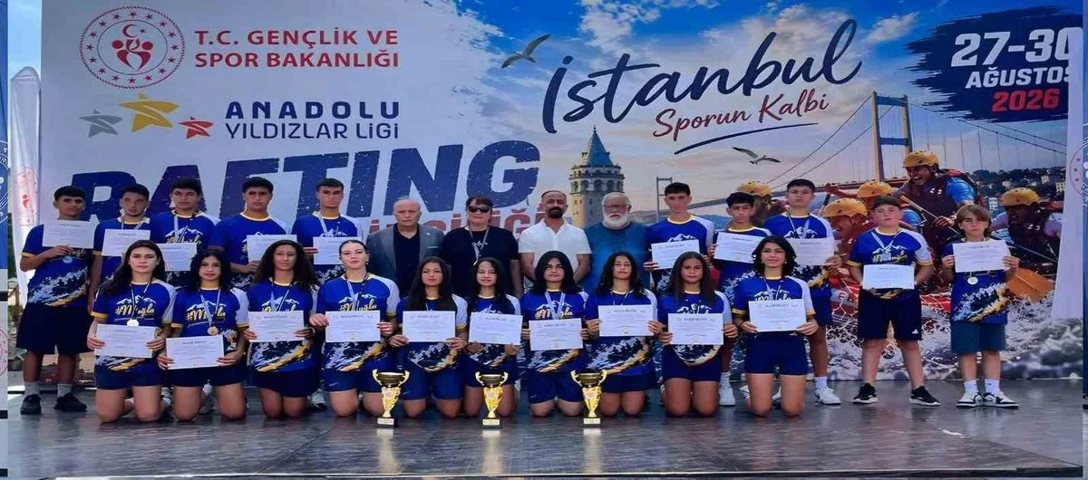 Muğlalı Sporcular Rafting Şampiyonasından Dereceyle Döndü
