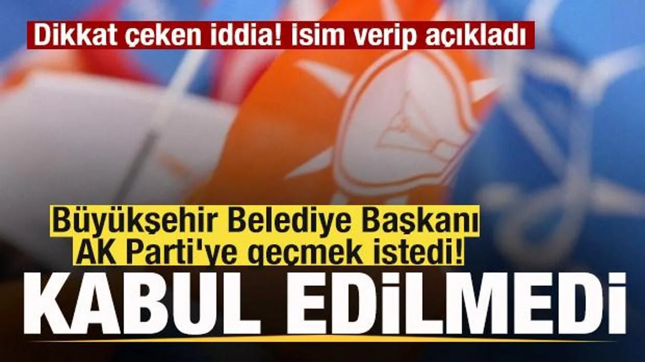 Mustafa Bozbey’in AK Parti İddiası Şok Etti!