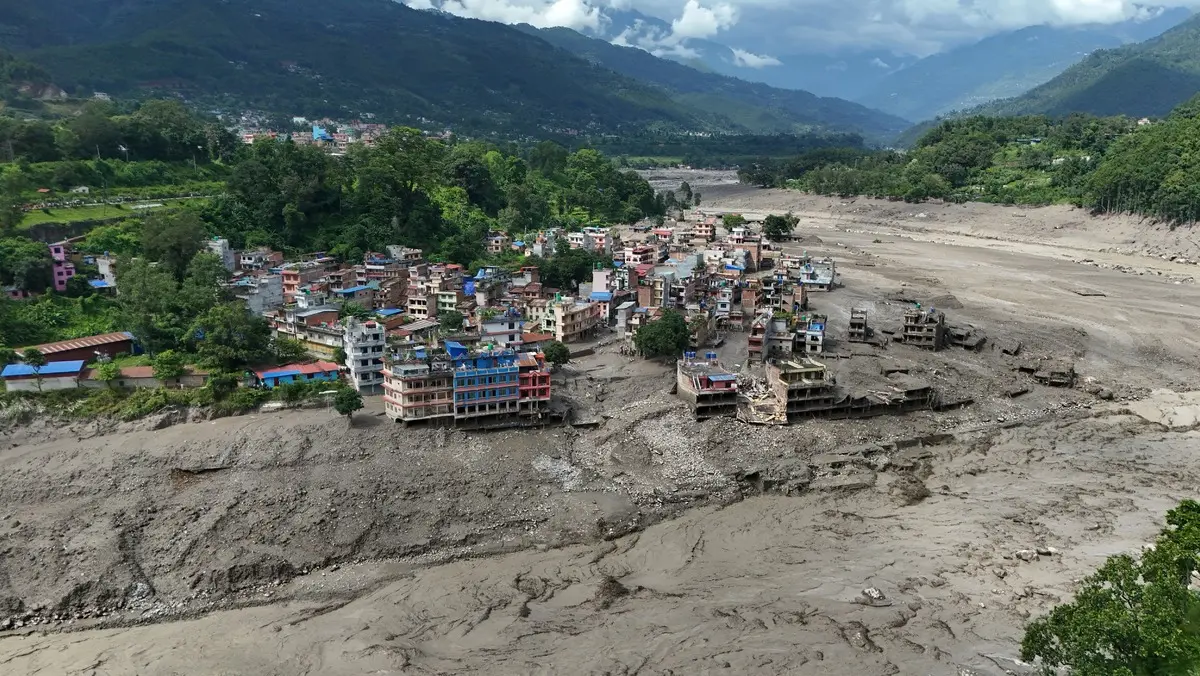 Nepal de sel felaketi! Korkunç görüntüler: