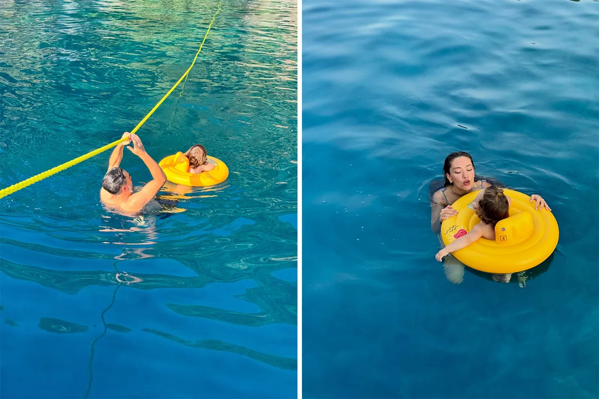 Neslihan Atagül ve Kadir Doğulu’dan Oğullarıyla Renkli Tatil Anları