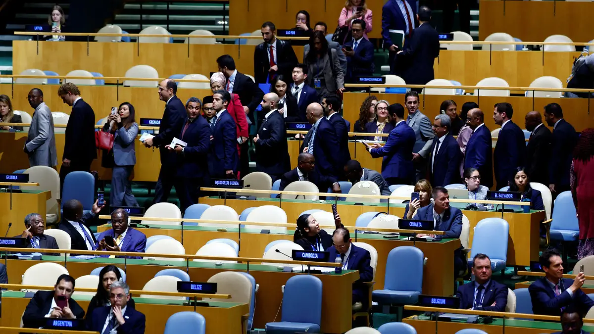 BM Genel Kurulu nda konuşma yapan İsrail Başbakanı Netanyahu ya şok tepki: Salonu terk ettiler 4