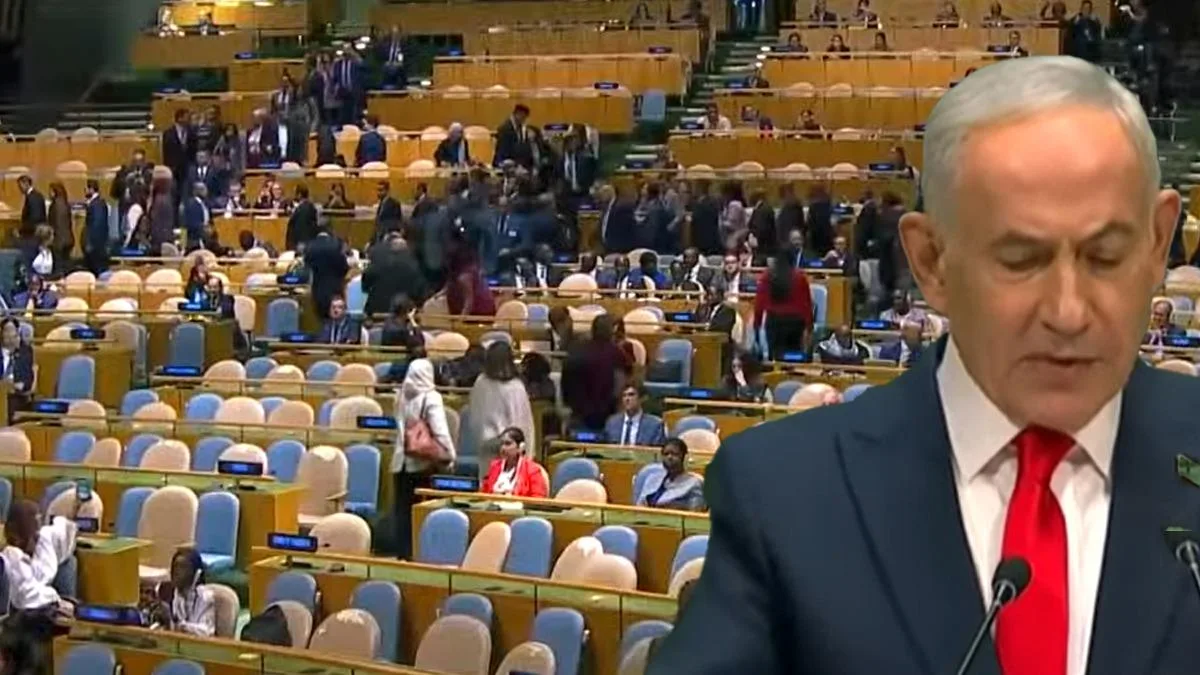 Netanyahu’ya BM’de Şok Protesto: Salon Boşaldı!