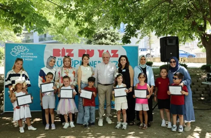 Nilüfer’de miniklerin kütüphane heyecanı şenlikle taçlandı