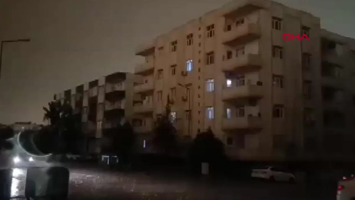 Nusaybin’de Sağanak: Çukurda Korku Anları