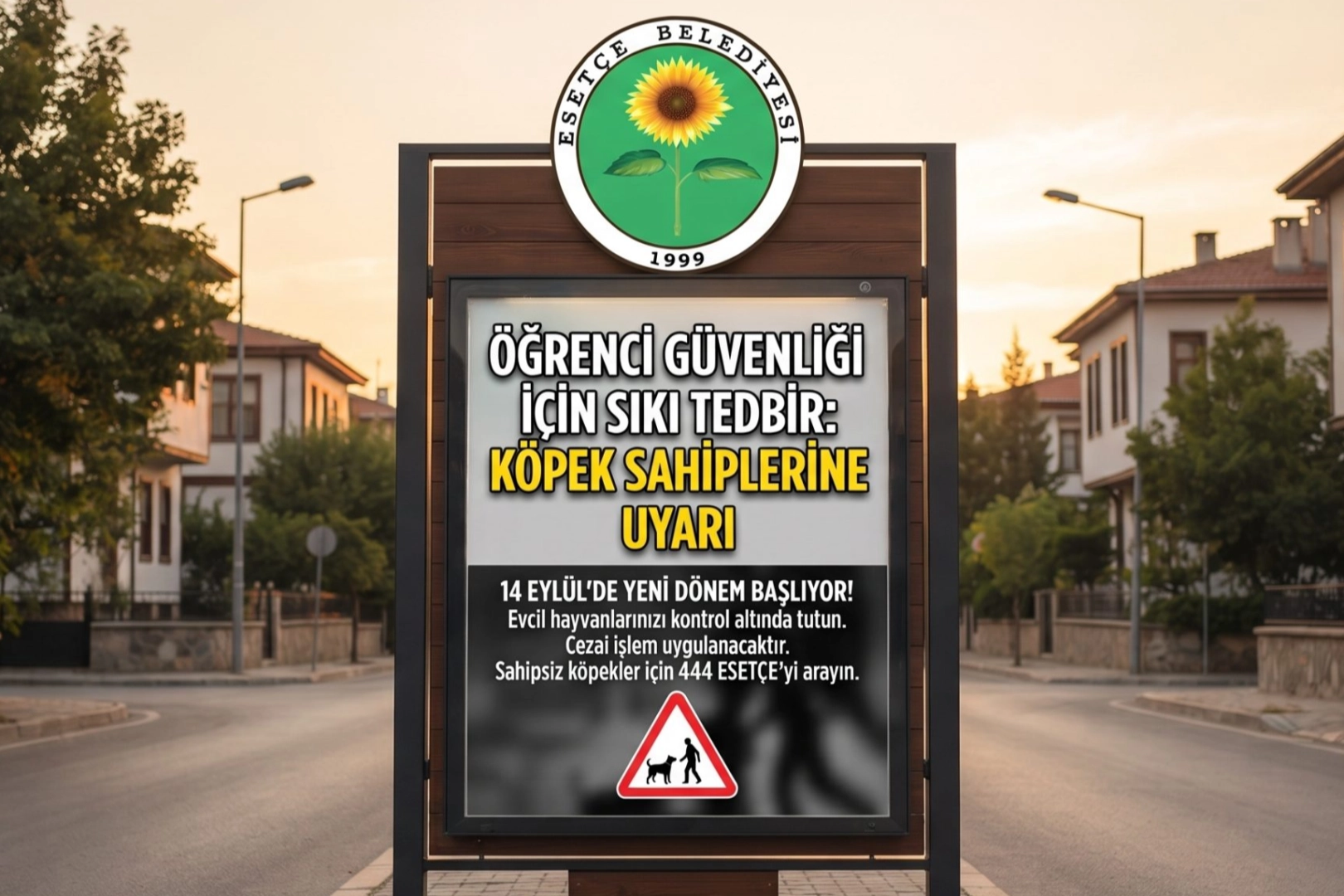 Öğrenci Güvenliği İçin Esetçe’den Köpek Uyarısı!