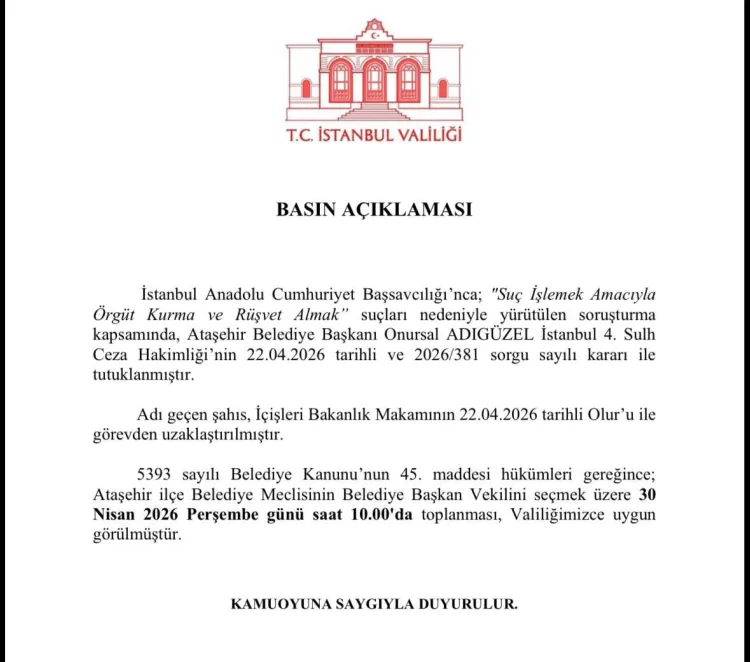 Onursal Adıgüzel Görevden Alındı, Meclis Toplanıyor