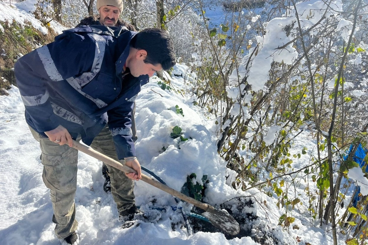 Ordu’da Don Olayı: Su Hatları Hızla Onarıldı!
