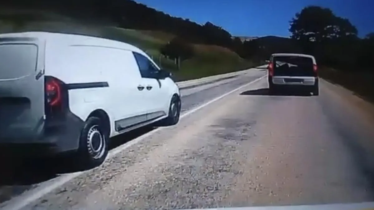 Orhaneli’de Hatalı Sollama Kaza Anlarını Kaydetti