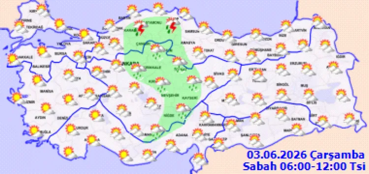 Orta Karadeniz’de Kuvvetli Sağanak Yağış Bekleniyor