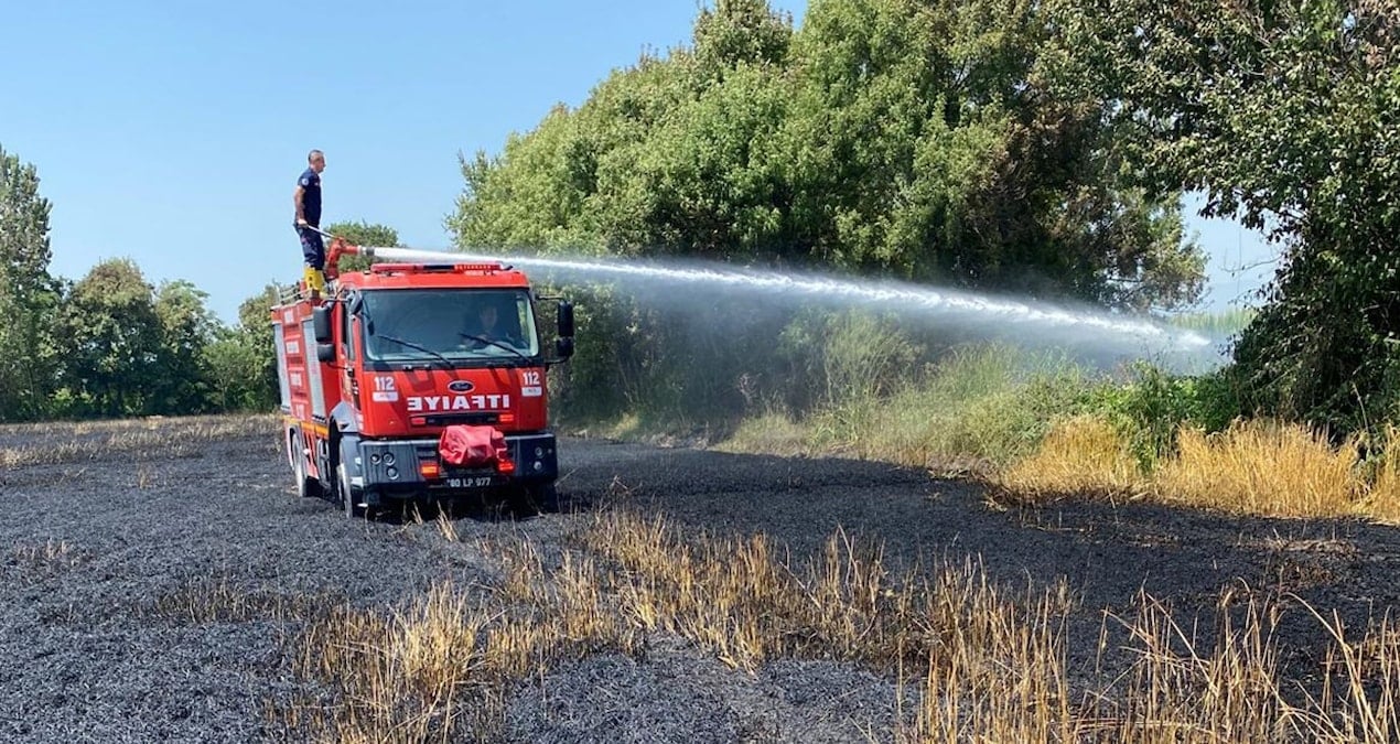 Osmaniye’de Buğday Tarlasında Yangın Felaketi!