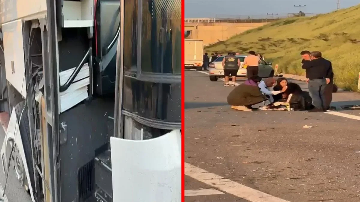 Otobüs Şoförü Uyudu, Muavin Yaralandı!