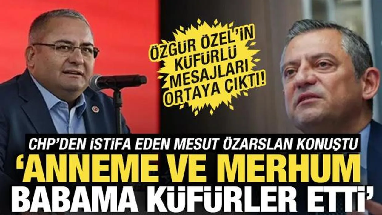 Özarslan’dan Özgür Özel’e Sert İtiraz: İstifa!
