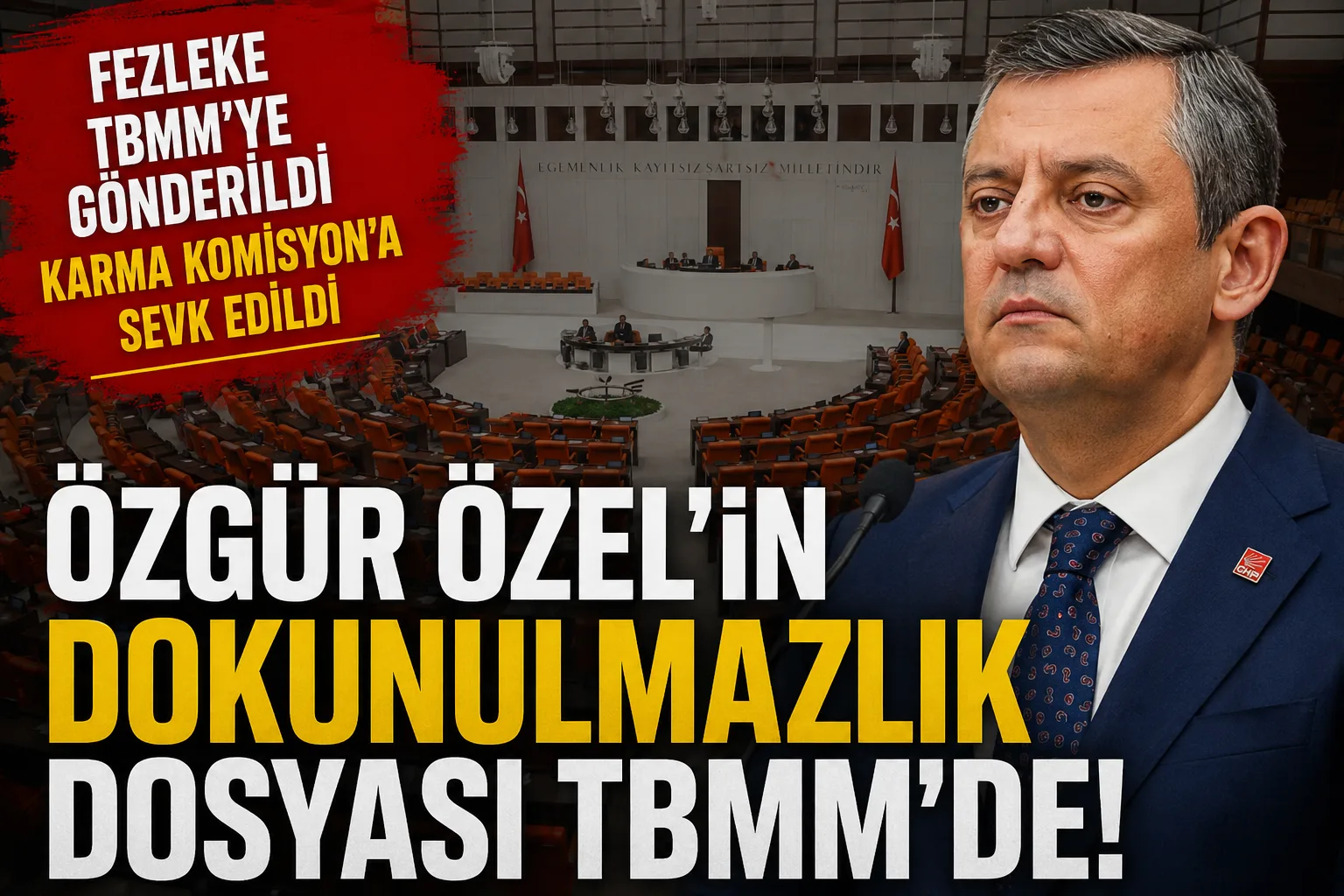 Özgür Özel’in dokunulmazlık dosyası TBMM’de!