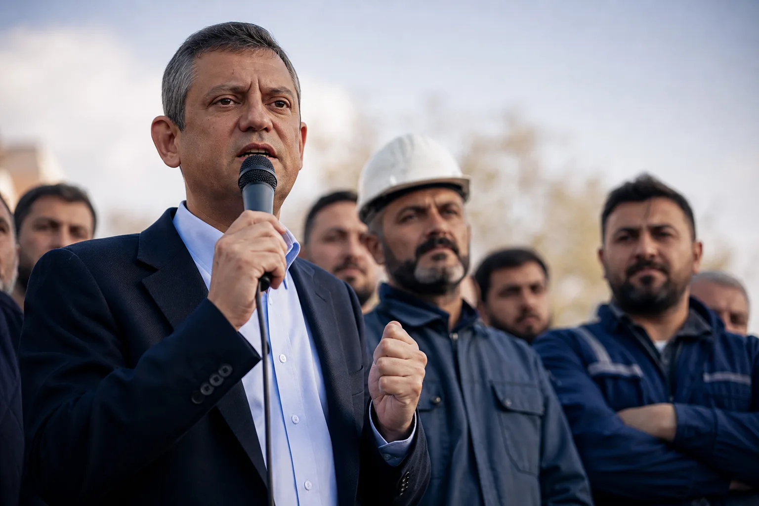 Özgür Özel, Tutuklamalara Karşı Emekçilerin Yanında