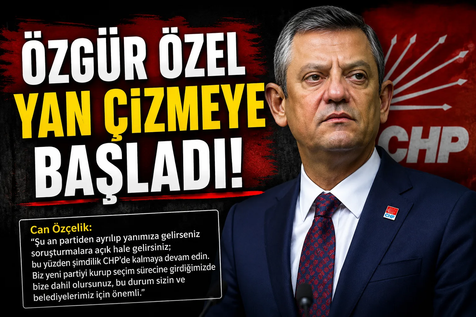 Özgür Özel yan çizmeye başladı!
