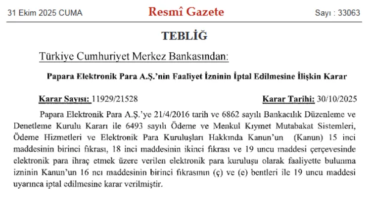 Papara’nın İzni İptal! Kullanıcılar Ne Olacak?