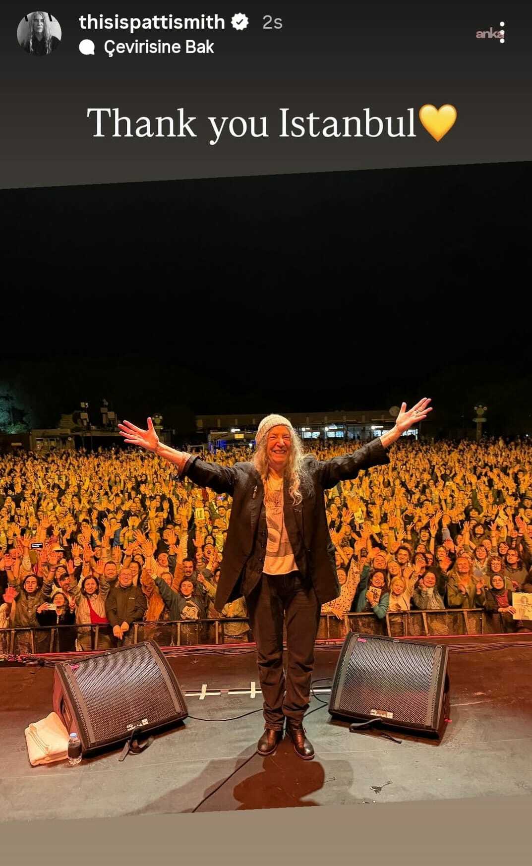 Patti Smith İstanbul’da Aşkın Devrimini Kutladı!