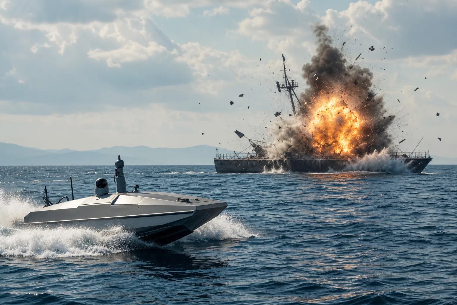PİRANA Kamikaze Aracı Gerçek Hedefe Saldırdı!